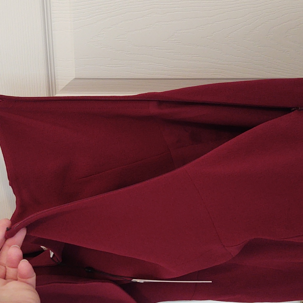 *SALE* NWT Dress The Population Burgundy Tiffany Dress Size L - Picture 9 of 11